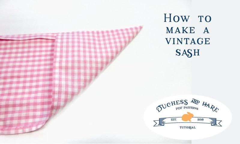 How to sew a wide vintage sash | Duchess & Hare